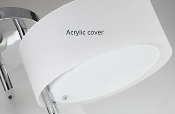 NUEVAS y Modernas lámparas de Techo modernas de diseño de moda comedor lámpara pendente de teto de color blanco acrílico brillo sin cristal