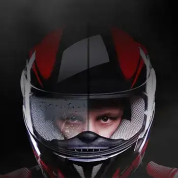 Nuevo Anti-Niebla Casco Universal de la Lente de la Película Para la Motocicleta de la Visera del Escudo de la Niebla Resistente a la Moto Racing Accesorios qiang 112977