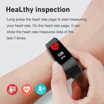 Nuevo C3 inteligente de pulsera de Bluetooth de los Deportes de la Aptitud Inteligente de banda de la Frecuencia Cardíaca Sueño Monitor de Fitness Tracker de Presión Sanguínea de Pulsera