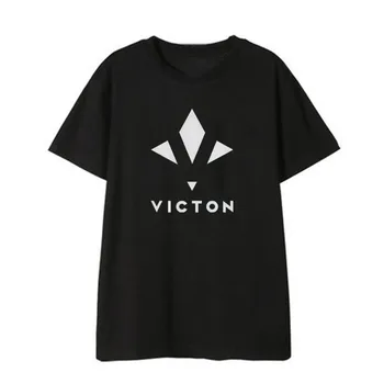 Nuevo coreano Kpop VICTON Álbum Camisetas Hip Hop de la Calle Harajuku K-pop de la Ropa de la Camiseta de la Camiseta de las Mujeres Tops de Manga Corta T-shirt