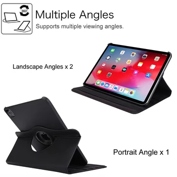 Nuevo funda de Cuero PU Para el iPad de Aire 4 2020 10.9 pulgadas A2072/A2316/A2324/A2325 360 grados de Rotación de Caso+lápiz