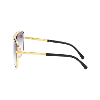 Nuevo Glamour de los Hombres del Diseñador de Gafas de sol de la Plaza del Marco de la Aleación de la Vendimia Gafas de Sol de Lujo de la Marca Tonos UV400 18410