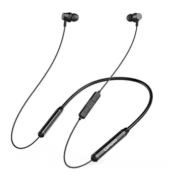 Nuevo Lenovo QE08 Inalámbrica Bluetooth 5.0 Magnético de banda para el cuello auriculares Auriculares IPX5 Impermeable del Deporte de Auriculares con Cancelación de Ruido Micrófono