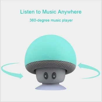Nuevo Lindo Bluetooth Altavoz de 3W Mini Seta Altavoz Super Bass Sonido 3D Caja de Música de su PC Móvil Altavoz Con Micrófono Tonto Titular