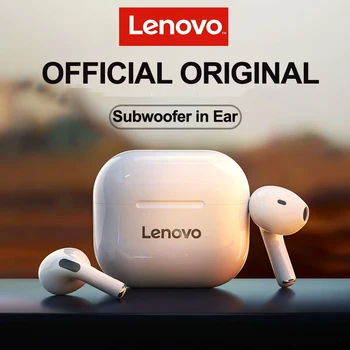 NUEVO Original de Lenovo LP40 TWS Auriculares Inalámbricos Bluetooth 5.0 Dual Estéreo con Reducción de Ruido Bajo Control Táctil Larga Espera 300mAH