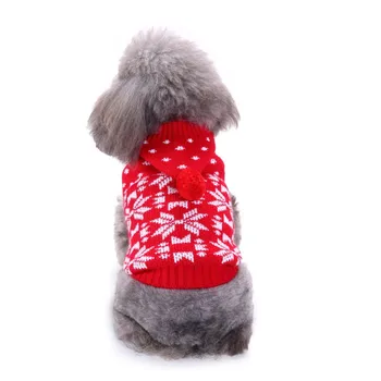 Nuevo Otoño/invierno de Lana de Perro Suéter Sencillo de Navidad de Tejer Suéter para las Pequeñas y Medianas Perros Ropa para Mascotas Perros Accesorios