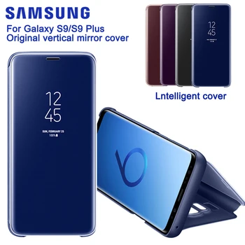 Nuevo Para Samsung GALAXY S9 G9600 S9+ Plus G9650 Slim Flip Case Original Espejo Vertical de Protección de Shell de la Cubierta del Teléfono