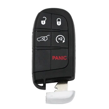Nuevo Sin llave 5 botones Smart Remote Caso de la Clave para Dodge Journey Cargador de Dart de Durango para chrysler 300 para Jeep 4 Botones+1