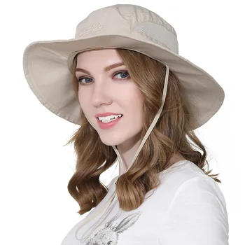 Nuevo Sombrero de Cubo de la Primavera Y el Verano Pescador Sombrero Para los Hombres y Mujeres de Poliéster de secado Rápido de ala Ancha Sombrero Sombrilla