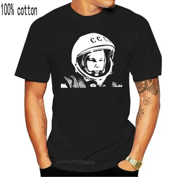 Nuevo Unisex camiseta de Yuri Gagarin Homenaje Astronauta Soviético T-Shirt Algodón Premium CCCP Vostok camiseta