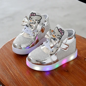 Nuevos Niños Luminoso Zapatos Niñas y Niños, el Deporte Zapatillas de Bebé Luces Intermitentes Zapatillas de deporte de Moda de Niño, de niña LED de Zapatillas de deporte 100230