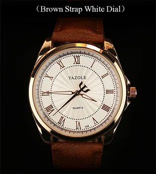 Nuevos Relojes para Hombre de la Marca Superior de Lujo YAZOLE de Moda Reloj de Pulsera Para Hombres caja de Oro Rosa Reloj Hombre Reloj de Envío de la Gota Descargar