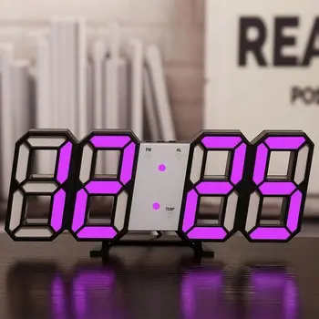 Nórdica Digital De Alarma De Los Relojes De Pared Reloj Función De Repetición De Alarma Reloj De Mesa De Calendario Termómetro De La Pantalla De La Oficina Electrónica Del Reloj