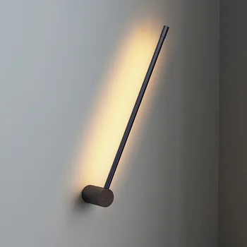 Nórdico y Minimalista Led Lámpara de Pared Moderno Simple Línea de Luces de Pared para la Decoración del Hogar de la Sala de la Cabecera de la Barra de Escaleras Lámpara de pared Espejo de la Luz