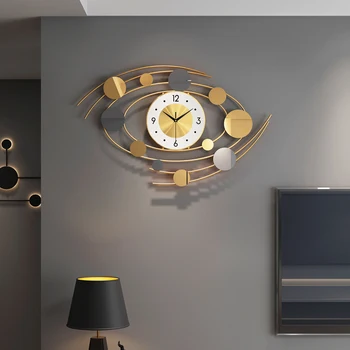 Nórdicos de Lujo Reloj de Pared de Diseño Moderno de Gran callada Gran Reloj de Pared Digital de la Novedad de la Cocina Wandklok Decoración para el Hogar AD50WC
