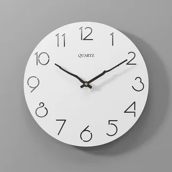 Nórdicos Simple 3D de Madera Reloj de Pared de Diseño Moderno para la Pared de la Sala de Arte de la Decoración de la Cocina de Madera Colgante de Reloj de Pared Reloj de Decoración para el Hogar