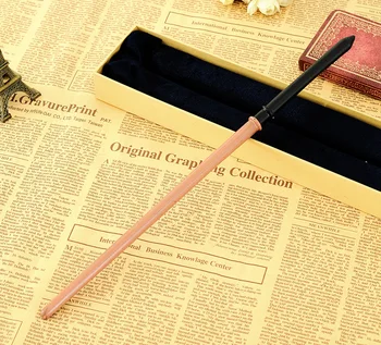 Núcleo de Metal Varita Mágica más reciente de Lujo Hermione Granger Varitas Mágicas con Caja de Regalo de Embalaje para Potter Cosplay