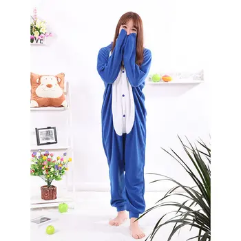 OCHO Pingüino Azul Mamelucos Unisex Adulto Kigurumi Pijamas Trajes Cosplay Animal Enterizo de ropa de dormir de Mono Para el hombre Famale