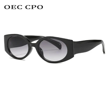 OEC CPO Vintage de ojo de Gato Gafas de sol de las Mujeres de la Moda Nueva Marca de Diseñador Oval de la Lente Retro Gafas de Mujer Gradiente de Colores Oculos UV400 7150