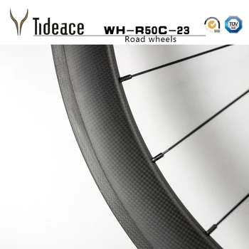OEM de Frenos de Disco de Carbono de Bicicletas Wheelse 50 mm juego de Ruedas de Carbono Total de la Cubierta de Rodadura de 50 mm 700C juego de Ruedas de Bicicleta de Carretera
