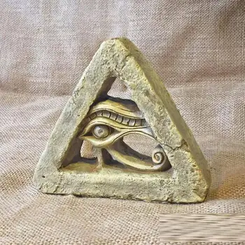 Ojo egipcio de Horus Estatuilla de Egipto Wedjat Ojo de la Estatua de la Escultura de Resina, Artesanías de Decoración para el Hogar Adornos de la Estatua de la Decoración de Regalo R4585