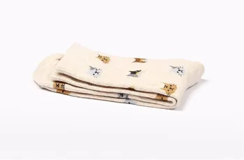 OLN 36-46 Calcetines de Algodón para las Mujeres de Animal Lindo Calcetines Gato coreano Calcetines Chaussette Femme 5 pares de una docena de