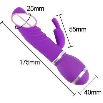 OLO 12 Velocidades de Punto G Consolador Vibradores juguetes Sexuales para Mujeres Alimentado Por la Batería de Conejo vibrador Femenino Masturbación Realista