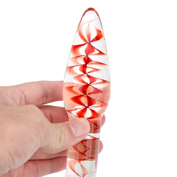 OLO Productos para Adultos juguetes Sexuales para la Mujer Transparente Butt plug Hembra Masturbación Consolador de Cristal de Vidrio Plug Anal