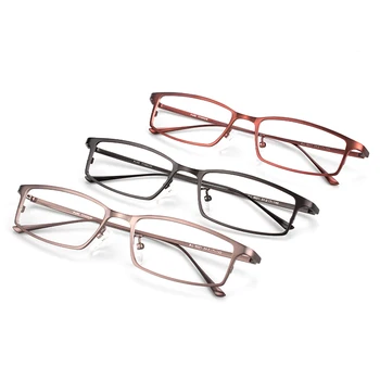 Opeco de titanio puro de los hombres de negocios de lentes, incluyendo lentes RX prescripción de gafas de marco RX receta macho espectáculos 9021