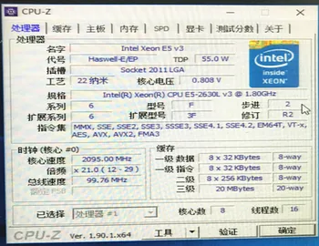 Original de Intel Xeon Versión OEM E5 2630LV3 CPU de 8 núcleos de 1.80 GHZ 20MB de 22nm LGA2011-3 E5 2630L V3 procesador E5-2630LV3