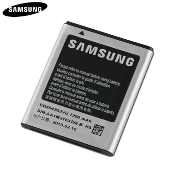 Original de la Batería del Teléfono EB494353VU EB494353VA Para Samsung S5330 S5232 C6712 S5750 GT-S5570 i559 S5570 GT-S5282 Batería de 1200mAh