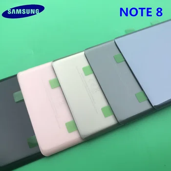 Original NUEVO Samsung Galaxy Note8 de la Nota 8 de la Espalda Cubierta de la Batería en 3D de Cristal de la Tapa de la Carcasa para nokia N950 Puerta Trasera Caso de Reemplazo