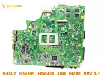 Original para ASUS K43LY de la placa base del ordenador portátil K43LY K84HR HD6400 1GB HM65 REV 3.1 probado el bien de envío gratis 8934