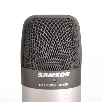 Original SAMSON C01 Micrófono de Condensador para grabación de voces, instrumentos acústicos y para su uso como y cabeza de tambor mic
