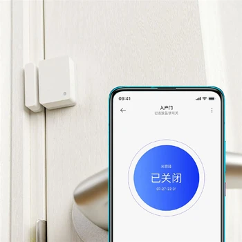 Original Xiaomi Mijia Inteligente Mini Ventana de la Puerta Sensor de Tamaño de Bolsillo Bluetooth conexión de Seguridad Antirrobo Alarma Detector de Mi casa