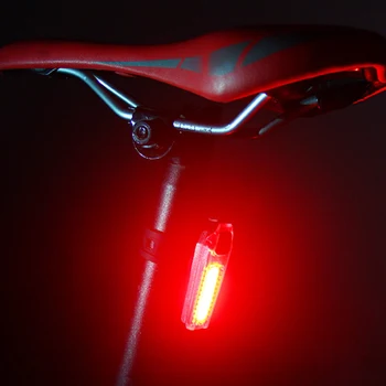 Pack de 2 USB Recargable Bicicleta de Luz de la Cola, Ultra Brillante Trasera de la Bicicleta de Seguridad de las Luces Estroboscópicas, se Adapta a Cualquier bicicleta de Carretera O Cascos