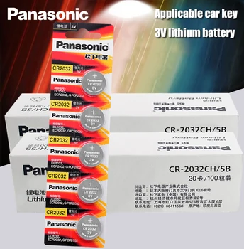 Panasonic Original 200pcs/lote cr 2032 Pilas de Botón de 3V de Litio tipo Moneda Para Ver de Control Remoto de la Calculadora cr2032
