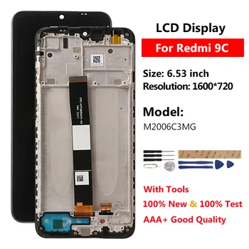 Pantalla Para Xiaomi Redmi 9C Pantalla LCD de Pantalla Táctil Digitalizador Asamblea Para Redmi 9C M2006C3MG Pantalla de Reemplazo 6.53