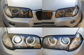 Para BMW E83 X3 estiramiento facial 2007 2008 2009 2010 linterna Ultra brillante SMD LED Ojos de Ángel halo anillos kit de Luz de Día de Coche de estilo