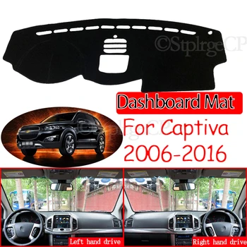 Para Chevrolet Captiva 2006~2018 Holden Daewoo Winstorm Anti-Slip Mat Panel de la Cubierta de la Almohadilla de Parasol Dashmat la Alfombra de los Accesorios del Coche