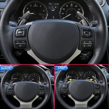 Para el Lexus NX ES RC-2019 Volante palanca de Cambio de Paleta Extender Accesorios Negro NX200t NX300 NX300h IS250 IS350 IS300h