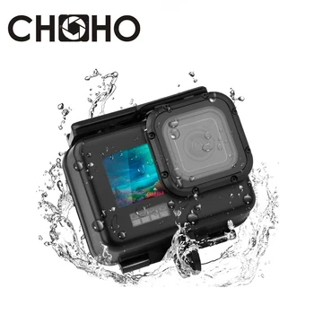Para GoPro Hero 9 Accesorios Negros Caso a prueba de agua 50M Submarina + Toque la Puerta de Buceo de Montaje de la caja de Shell Para Go Pro Hero9 Nuevo