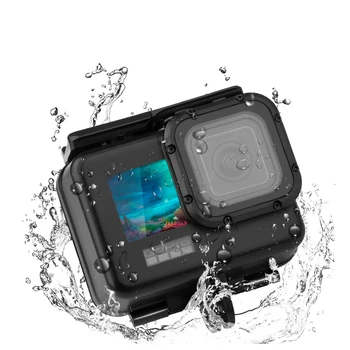 Para GoPro Hero 9 Accesorios Negros Caso a prueba de agua 50M Submarina + Toque la Puerta de Buceo de Montaje de la caja de Shell Para Go Pro Hero9 Nuevo