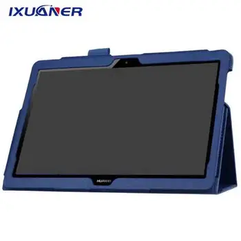 Para Huawei T3 10 el Honor de Jugar el Pad 2 9.6 de la PU del Soporte de Litchi Caso de Cuero para Huawei MediaPad T3 10 AGS-W09 AGS-L09 AGS-L03 9.6 Tablet