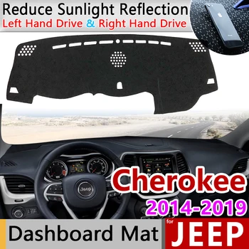 Para Jeep Cherokee KL 2016 2017 2018 2019 Anti-Slip Mat Panel de la Cubierta de la Almohadilla de Parasol Dashmat Proteger los Accesorios del Coche