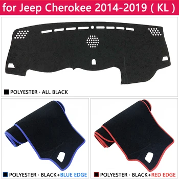 Para Jeep Cherokee KL 2016 2017 2018 2019 Anti-Slip Mat Panel de la Cubierta de la Almohadilla de Parasol Dashmat Proteger los Accesorios del Coche