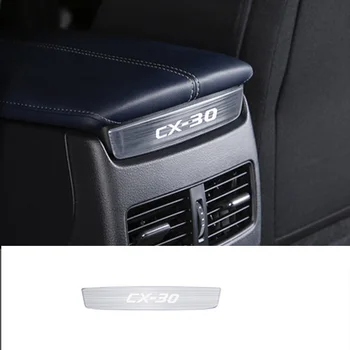 Para Mazda 2019 2020 CX-30 CX30 Interior de Acero Inoxidable Apoyabrazos de la Caja de Aire Trasero Condición de la Cubierta de la Ventilación Moldura Decorativa de Accesorios para Automóviles