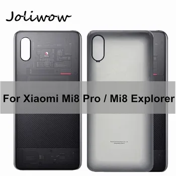 Para Mi8 Pro de la Espalda cubierta de la Batería Para Xiaomi Mi 8 Pro Vidrio trasero de la Cubierta Posterior de la Vivienda de la Puerta Para Xiaomi Mi Explorer 8 Tapa de la Batería