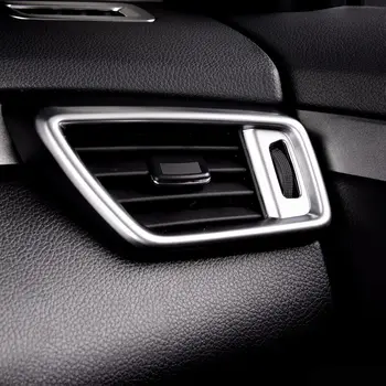 Para Nissan X-Trail XTrail T32 Rogue 2016 2017 LHD ABS Mate Impresión Interior de Aire de Ventilación de la Cubierta de Salida del Recorte de Coche de estilo 3pcs