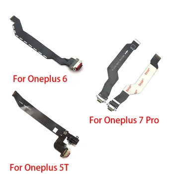 Para Oneplus 1 2 3 5 5 6 7T 7 Pro Cargador USB Puerto de Dock Conector Flex Cable Reparación de Piezas de